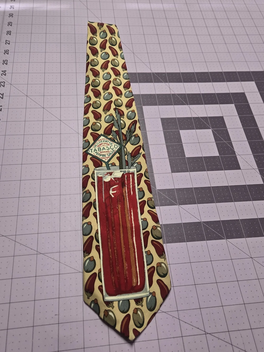 Tabasco Hot Sauce Pepper Novelty Necktie Men's Tie